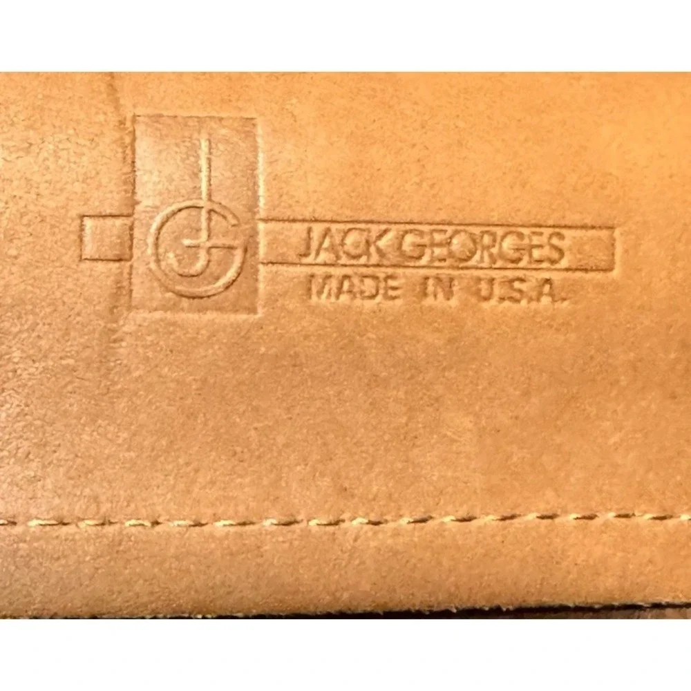 Jack Georges Turnlock Leather Briefcase Lawyers Brown Briefbag Key Laptop Coach
